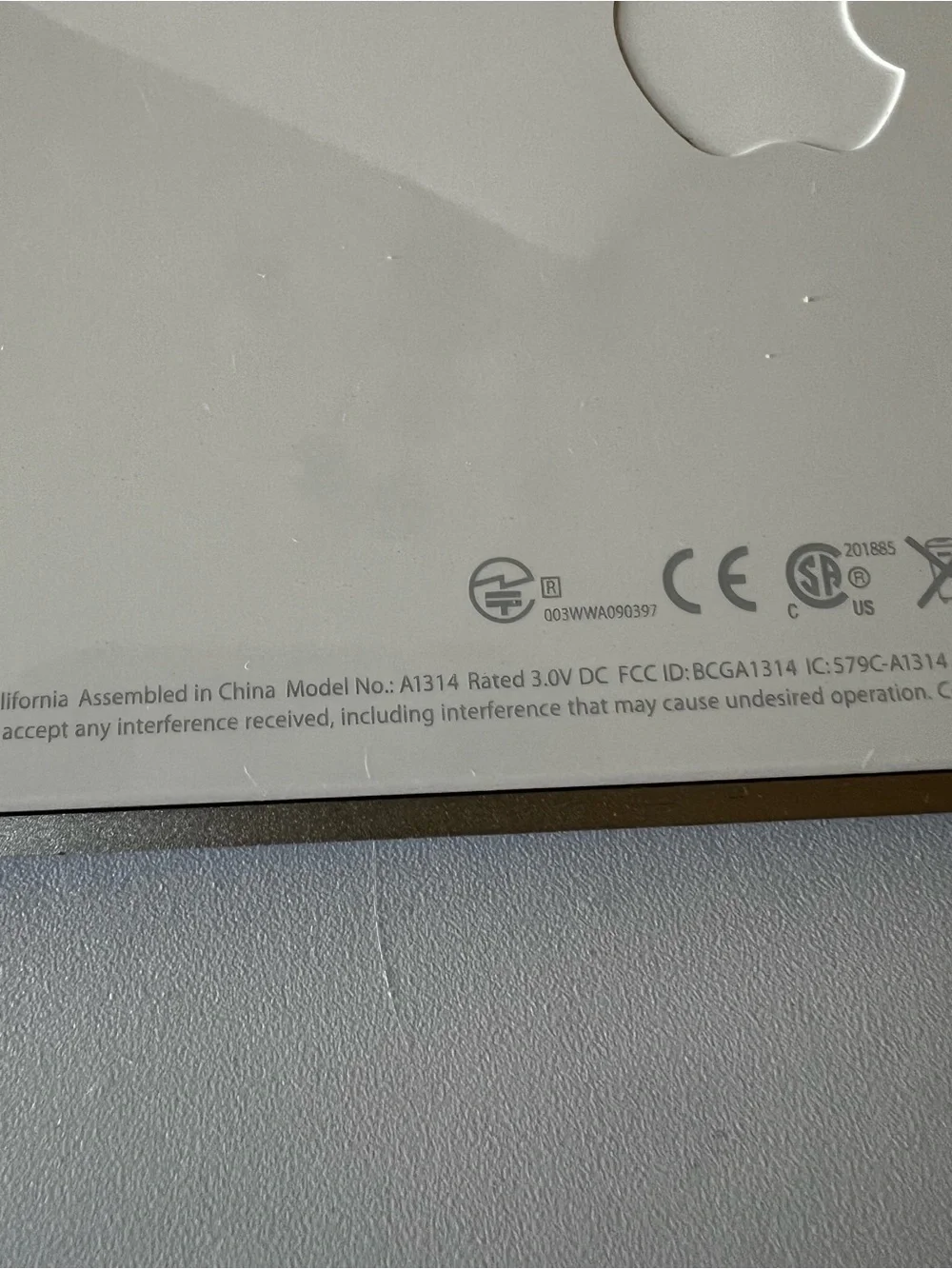 Apple A1314 Wireless Slim Bluetooth Keyboard 2009, Tested Working